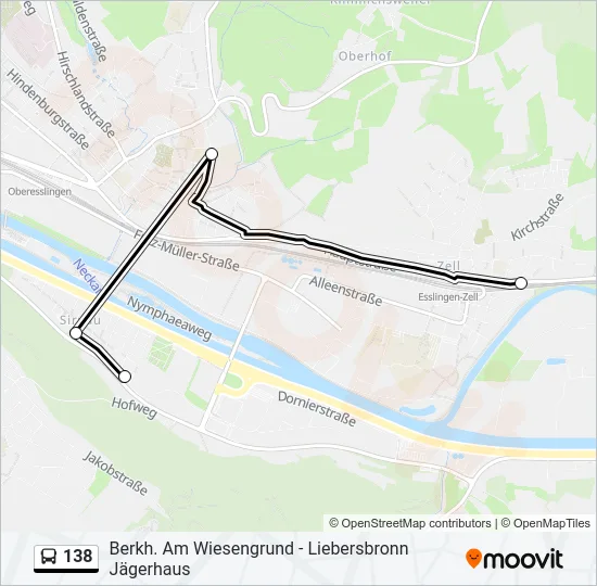 138 Bus Line Map