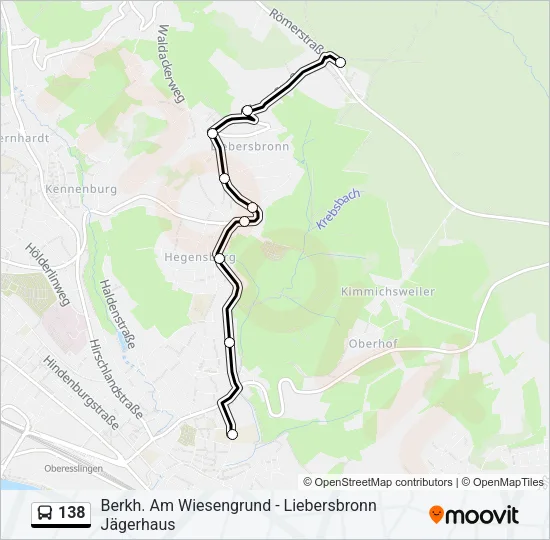 138 Bus Line Map