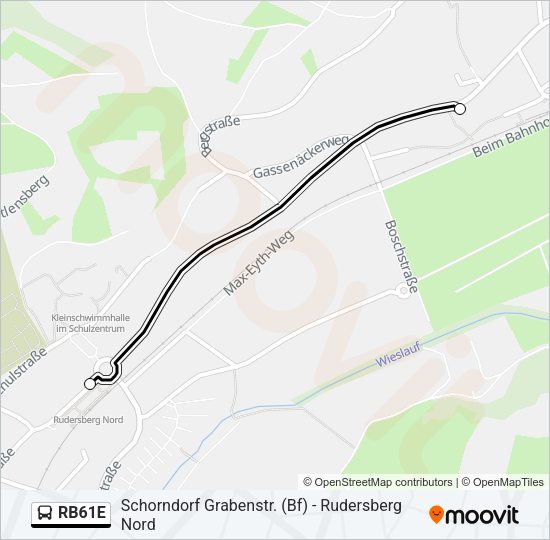 RB61E Bus Line Map