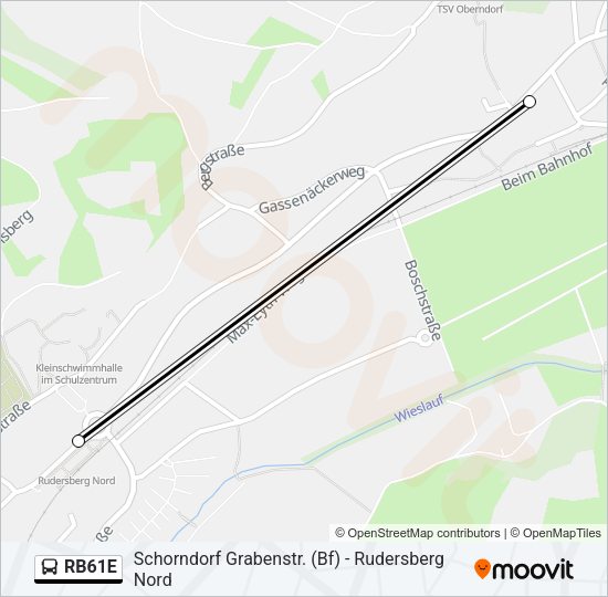 RB61E Bus Line Map