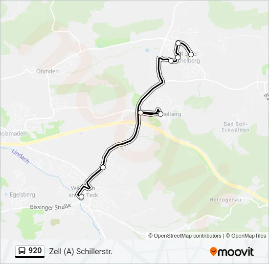 920 Bus Line Map