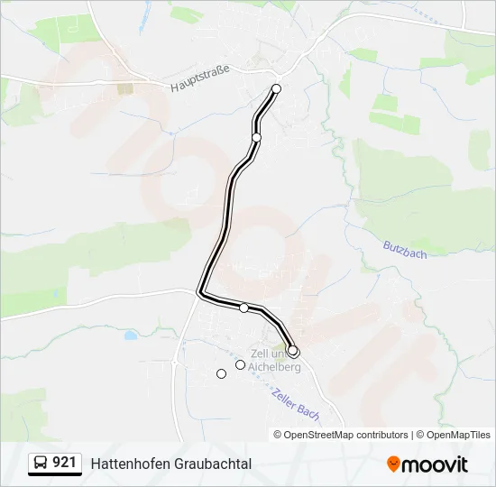 921 Bus Line Map