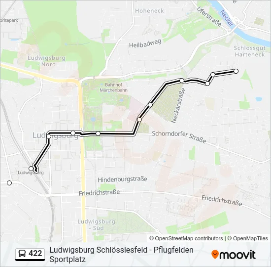 422 Bus Line Map