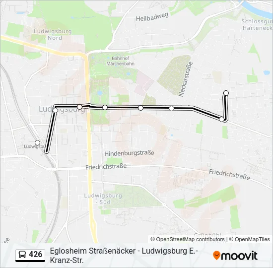 426 Bus Line Map