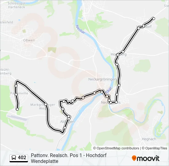 402 Bus Line Map