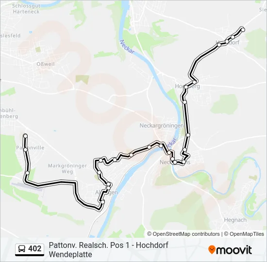 402 Bus Line Map