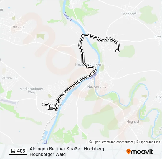403 Bus Line Map