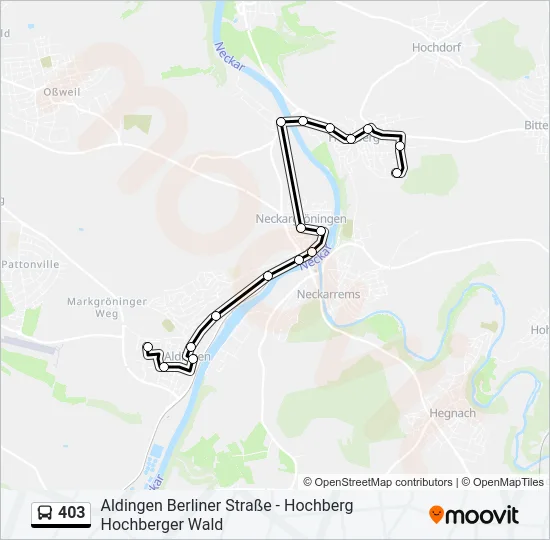 403 Bus Line Map