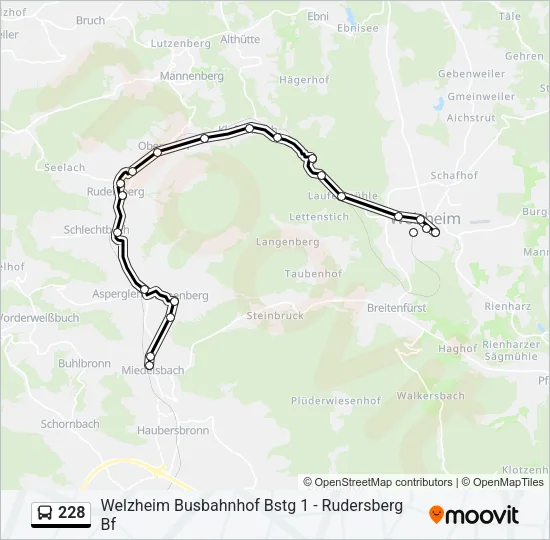 228 Bus Line Map