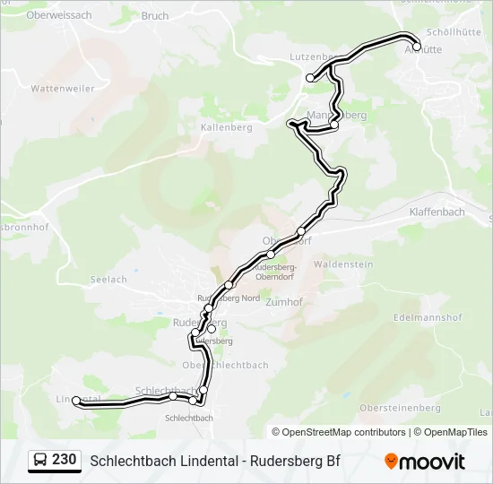 230 Bus Line Map