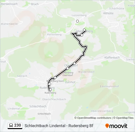 230 Bus Line Map