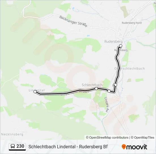 230 Bus Line Map