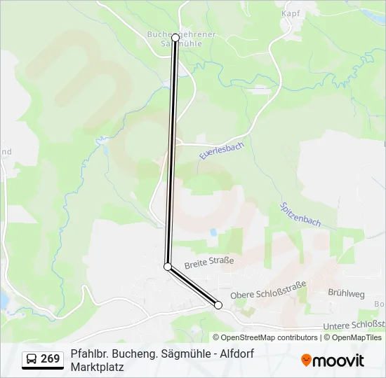 269 Bus Line Map