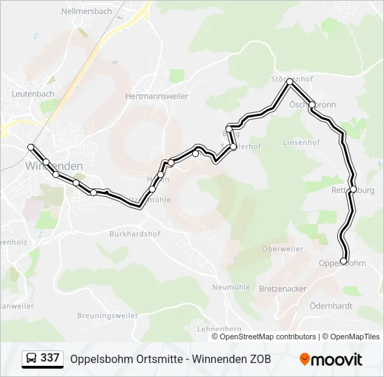 337 Bus Line Map
