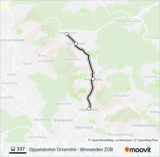 337 Bus Line Map