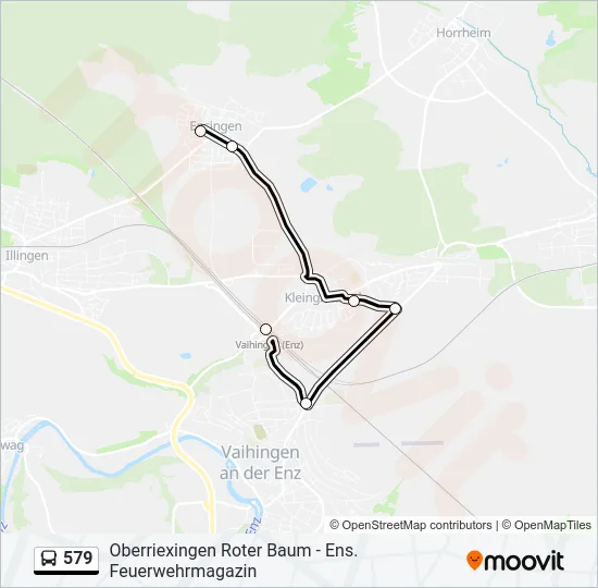 579 Bus Line Map