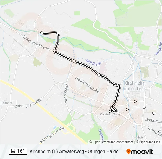 161 Bus Line Map