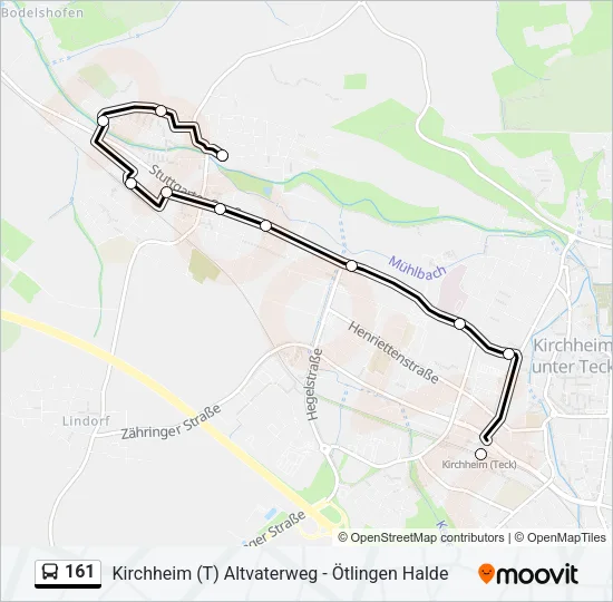 161 Bus Line Map