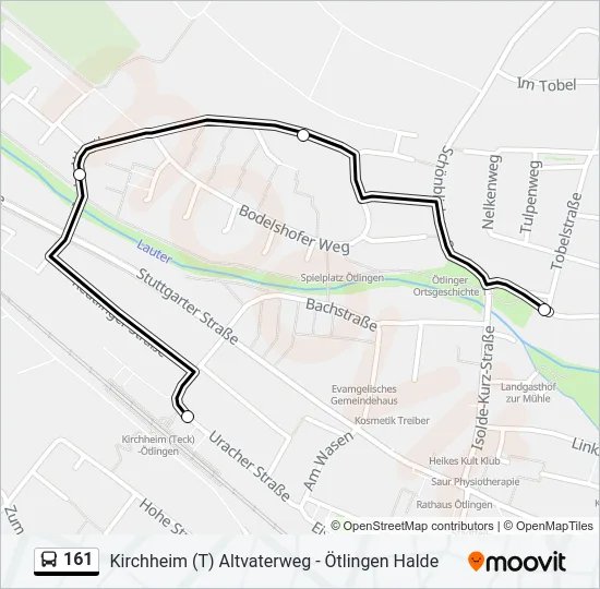 161 Bus Line Map