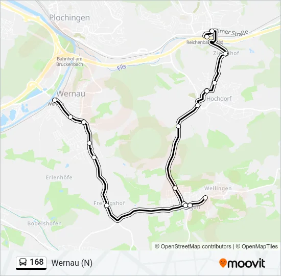 168 Bus Line Map