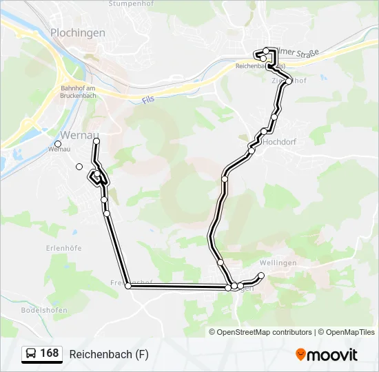 168 Bus Line Map