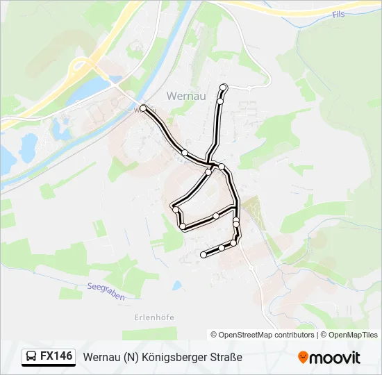 FX146 Bus Line Map