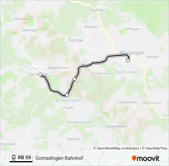 RB 59 Train Line Map