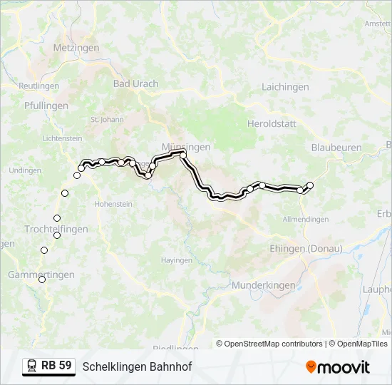 RB 59 Train Line Map