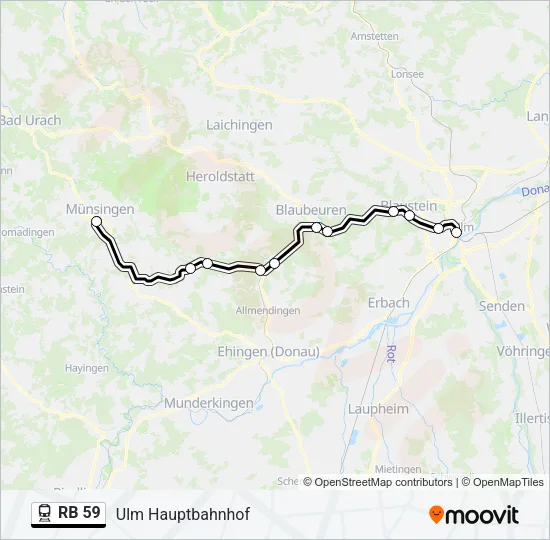 RB 59 Train Line Map