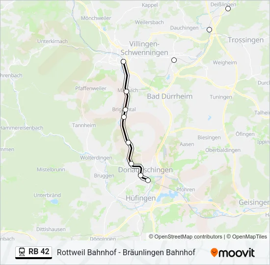 RB 42 Train Line Map