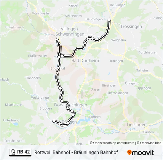 RB 42 Train Line Map