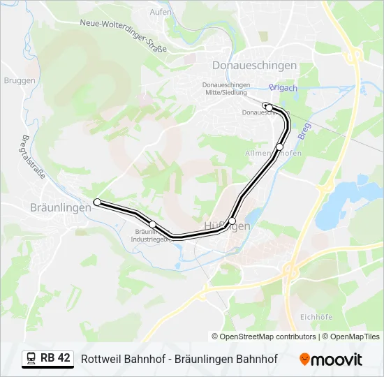 RB 42 Train Line Map