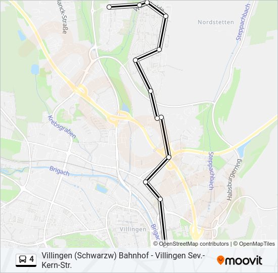 4 Bus Line Map