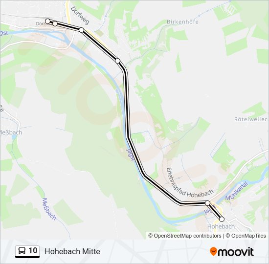 10 Bus Line Map