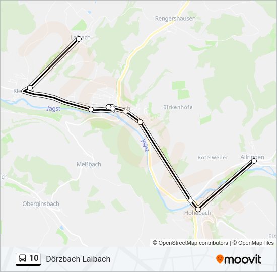 10 Bus Line Map