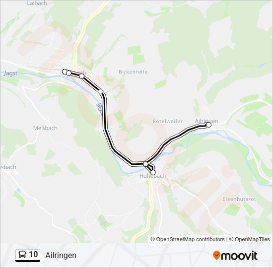 10 Bus Line Map