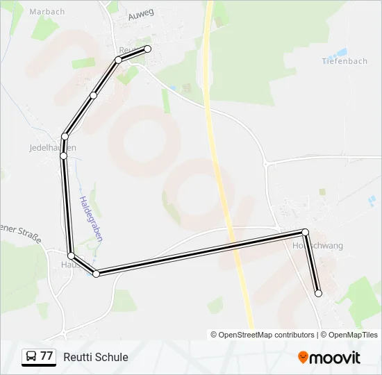 77 Bus Line Map