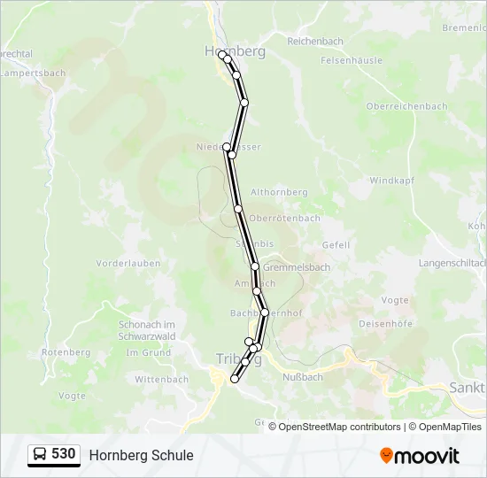 530 Bus Line Map