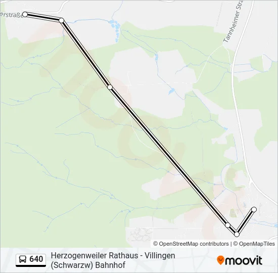 640 Bus Line Map
