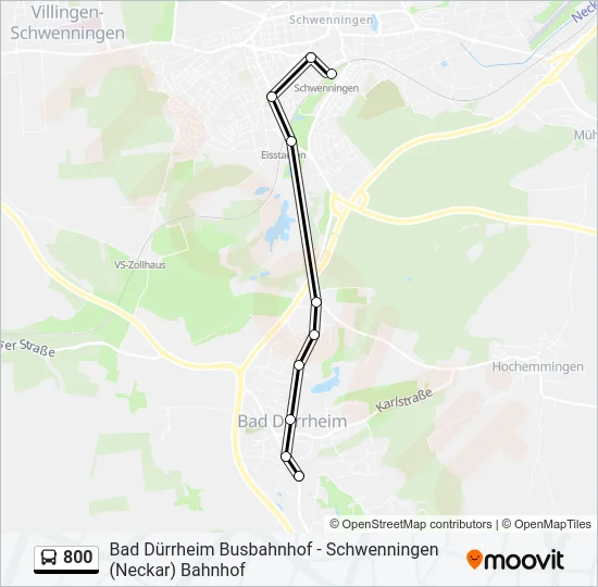 800 Bus Line Map