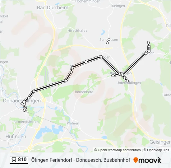 810 Bus Line Map