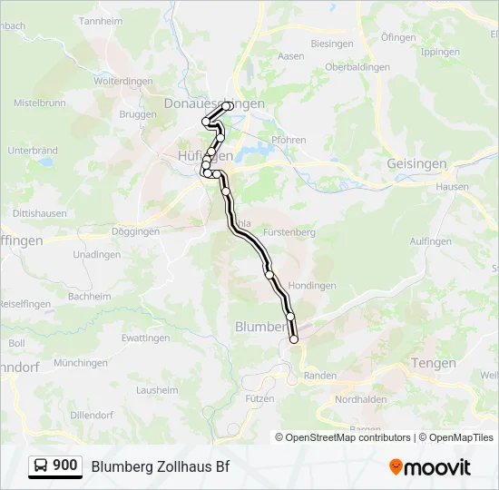 900 Bus Line Map
