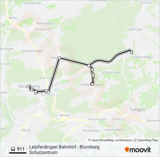911 Bus Line Map
