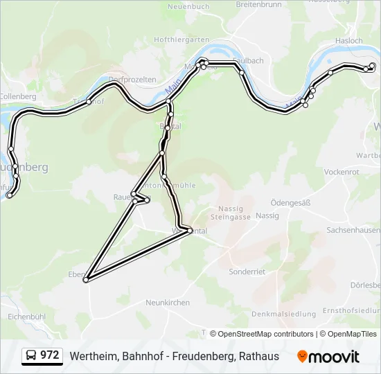 972 Bus Line Map