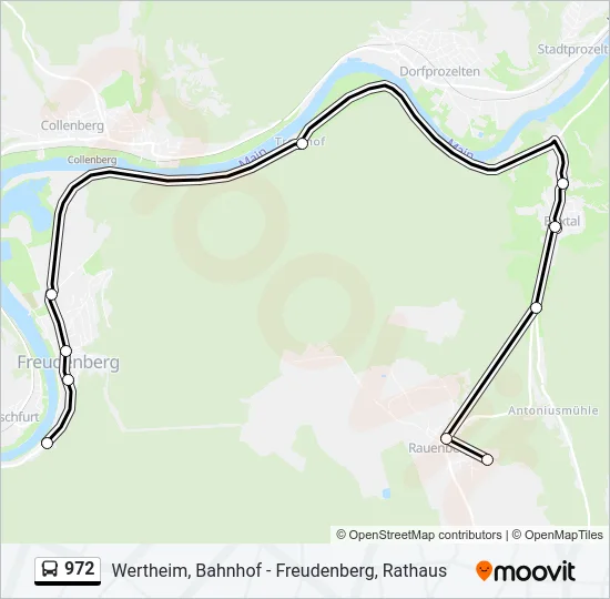 972 Bus Line Map