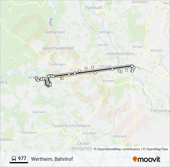 977 Bus Line Map