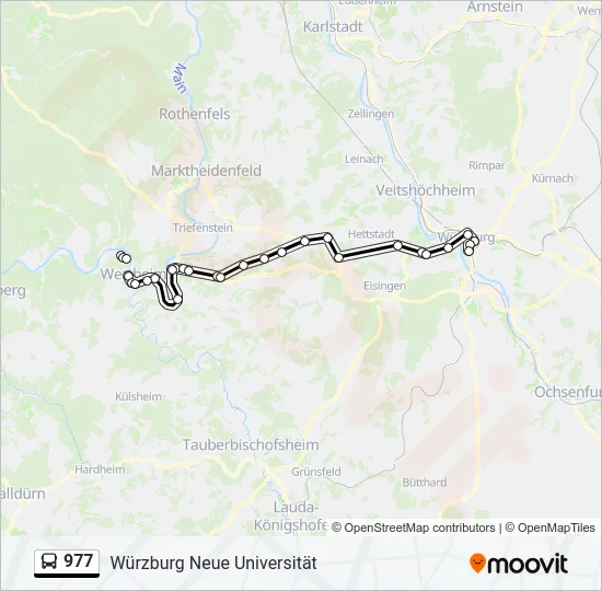 977 Bus Line Map
