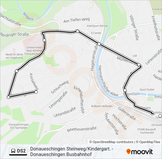 DS2 Bus Line Map