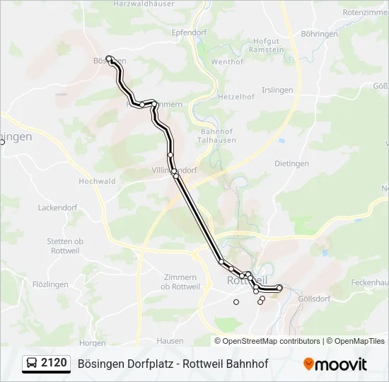 2120 Bus Line Map