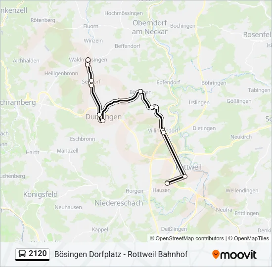2120 Bus Line Map
